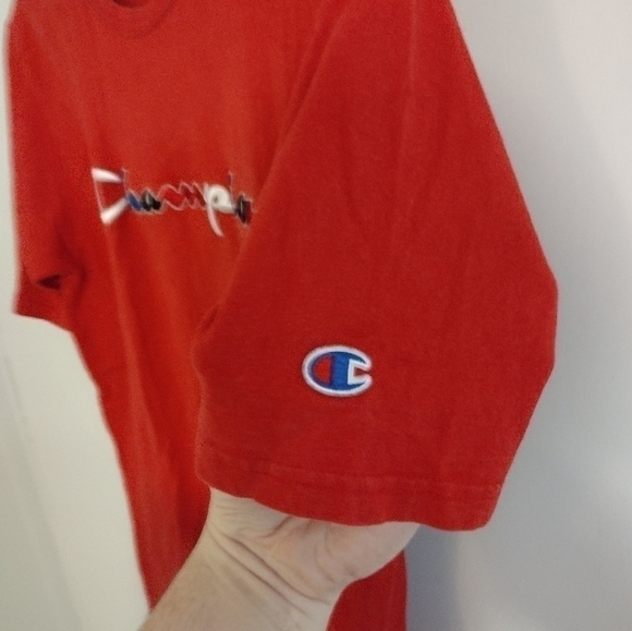 CHAMPION Embroidered Logo T Shirt Size Small - Picture 5 of 5